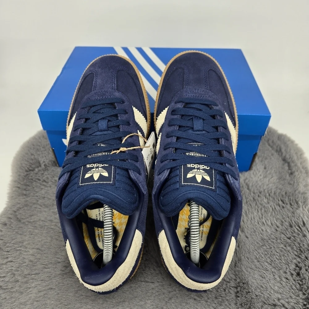New Adidas Samba XLG 'Night Indigo Warm Vanilla' Men's Shoes Size 11 - Picture 5 of 9